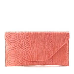 Fashion Faux Snake Envelope Clutch